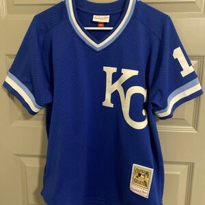 Mitchell and Ness Kansas City Royals Training Jersey